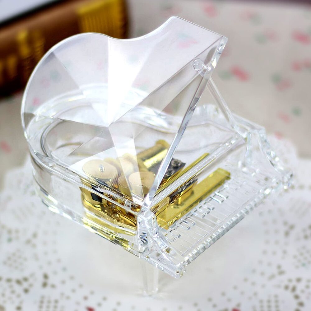 6071 Acrylic Music Box Clockwork Creative Musical Boxs for Christmas